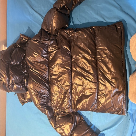 Moncler Glossy Black Puffer Jacket - Picture 5 of 9